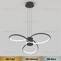 LUSTRE LED, Black Friday - Lustra LED 84W 3 Functii Dimabila cu Telecomanda LZG3865, LED-Zone.ro