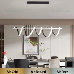 Lustra LED 94W 3 Functii Dimabila cu Telecomanda LZ8808-900