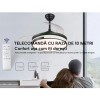 Lustra LED Rotunda cu Ventilator si Telecomanda LZ410YY Alb