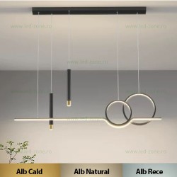 Lustra LED Suspendata 98W Dimabila 3 Functii cu Telecomanda LZP1089-120