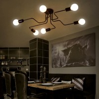 LUSTRE LED, Lustra 6 Socluri E27 LZ503-6, LED-Zone.ro
