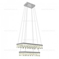 LUSTRE LED, Black Friday - Lustra LED 72W 2 Segmente Model Cristal PANDORA, LED-Zone.ro