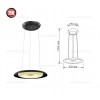 Lustra LED 70W Rotunda DELUXE Lustra LED 70W Rotunda DELUXE