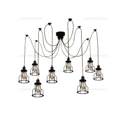 Lustra Spider 8 Socluri E27 Vintage 2