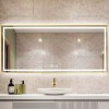 Oglinda Baie LED 100x65cm Touch Ceas Dezaburire LZJ21