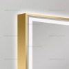 Oglinda Baie LED 100x65cm Touch Ceas Dezaburire LZJ21