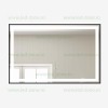 Oglinda Baie LED 100x65cm Touch Ceas LZJ131