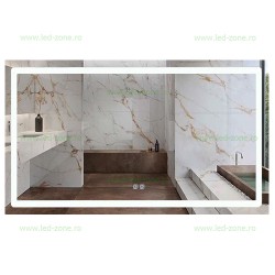 Oglinda Baie LED 120x70cm Touch Dezaburire J23