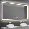Oglinda Baie LED 120x80cm Touch Ceas Dezaburire J145/J147