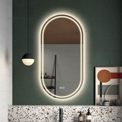 Oglinda Baie LED 50x80cm Touch Dezaburire LZJ120-1