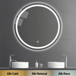 Oglinda Baie LED 60cm 18W Touch 3 Functii LZBY512