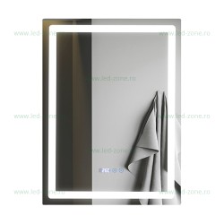 Oglinda Baie LED 60x80cm Touch Ceas Dezaburire LZJ09
