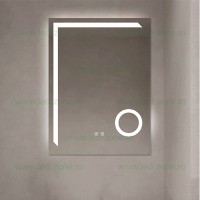 OGLINZI LED, Oglinda Baie LED 60x80cm Touch Cosmetica LZJ101-2, LED-Zone.ro