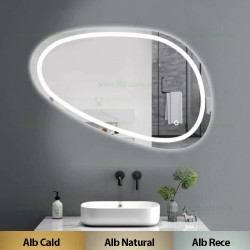 Oglinda Baie LED 80x45cm 3 Functii Touch Dezaburire LZJ118