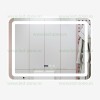 Oglinda Baie LED 80x60cm Touch Ceas Dezaburire LZJ50