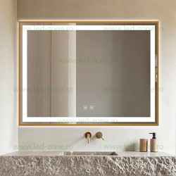 Oglinda Baie LED 80x60cm Touch Dezaburire LZJ127