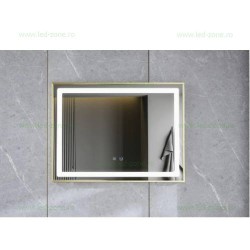 Oglinda Baie LED 80x60cm Touch Dezaburire LZJ27