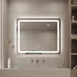 Oglinda Baie LED 80x65cm Touch Dezaburire LZJ103