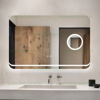 OGLINZI LED, Oglinda Baie LED 90x60cm Touch Dezaburire LZJ125, LED-Zone.ro
