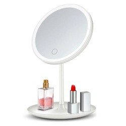 Oglinda Machiaj LED 5W 3 Functii USB Alba
