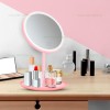 Oglinda Machiaj LED 5W 3 Functii USB Roz