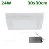 Panou LED 24W 30x30cm Aplicat Alb Kit Emergenta