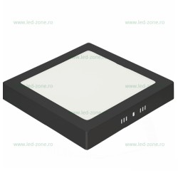 Panou LED 36W 30x30cm Aplicat Negru SOLE