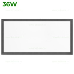 Panou LED 36W 60x30cm Aplicat Negru Backlight