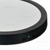 Panou LED 36W Rotund D30cm Aplicat Negru SOLE