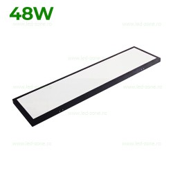 Panou LED 48W 120x30cm Aplicat Negru Backlight