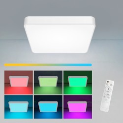 Panou LED 70W 50x50cm Aplicat Alb RGB-CCT cu Telecomanda