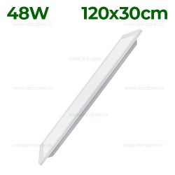 Panou LED 48W 120x30cm Incastrabil Alb Backlight