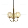 Lustra 3 Socluri E27 Auriu LZMX132-3