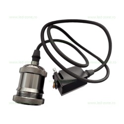 Pendul Soclu E27 Montaj Sina Negru