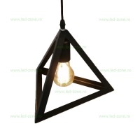 ILUMINAT INTERIOR LED, Pendul Soclu E27 Vintage Triunghi, LED-Zone.ro