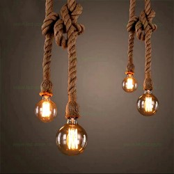 Pendul 2 Socluri E27 Rustic