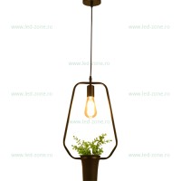 PENDULE VINTAGE, Pendul Soclu E27 Negru LZ1701-B, LED-Zone.ro