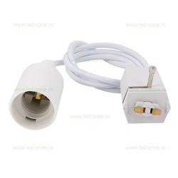 Pendul Soclu E27 Montaj Sina Alb