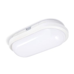 Plafoniera LED 10W Exterior Ovala Alba