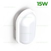 Plafoniera LED 15W Exterior Ovala Alba