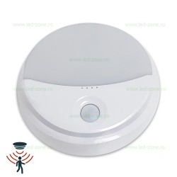 Plafoniera LED 15W Exterior Rotunda Alba Senzor