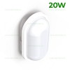 Plafoniera LED 20W Exterior Ovala Alba