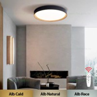 PLAFONIERE LED ROTUNDE, Black Friday - Plafoniera LED 72W Rotunda 3 Functii cu Telecomanda LZ241103, LED-Zone.ro