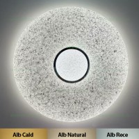 PLAFONIERE LED ROTUNDE, Black Friday - Plafoniera LED 72W Rotunda 3 Functii cu Telecomanda LZ241104, LED-Zone.ro