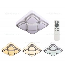 Plafoniera LED 96W Patrata 3 Functii cu Telecomanda LZ1124