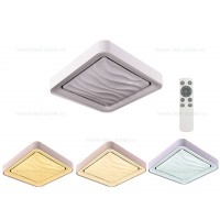 PLAFONIERE LED PATRATE, Plafoniera LED 96W Patrata 3 Functii cu Telecomanda LZ1125, LED-Zone.ro