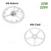 Kit LED Plafoniera 22W Rotund 220V