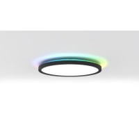 PLAFONIERE LED SMART, Black Friday - Plafoniera LED 18W Neagra RGBW cu Telecomanda, LED-Zone.ro