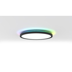 Plafoniera LED 18W Neagra RGBW cu Telecomanda