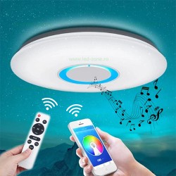 Plafoniera LED 30W RGBW Difuzor Bluetooth Telecomanda sau Telefon